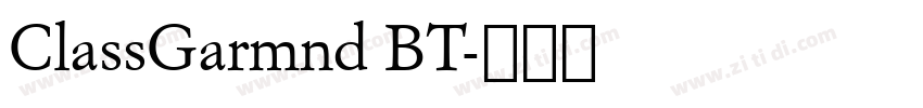 ClassGarmnd BT字体转换